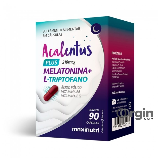 Acalentus Plus Melatonin + L Tryptophan 90 Capsules