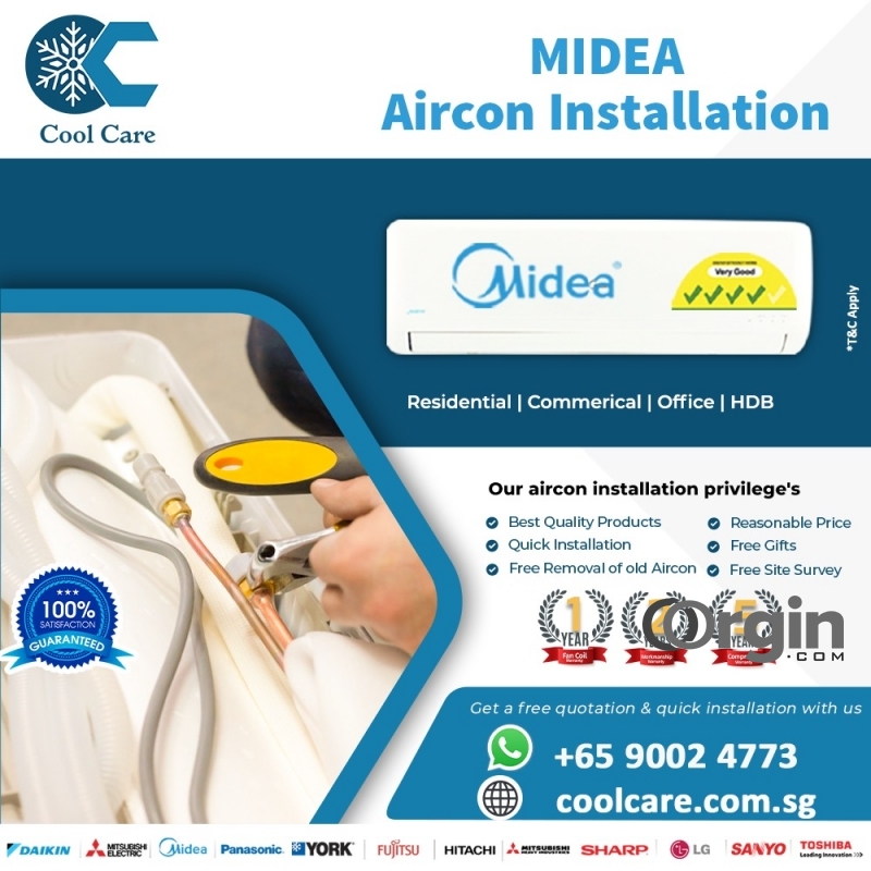 Midea aircon Installation 