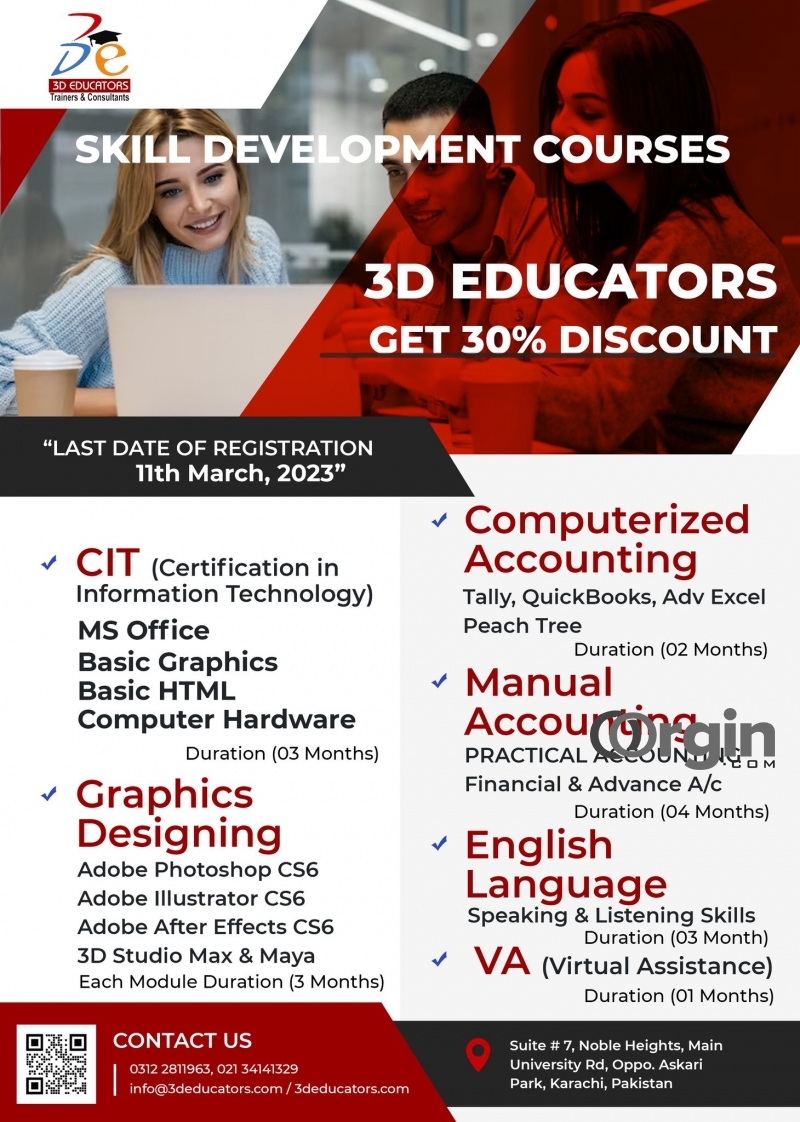 Skill Development Courses by 3D EDUCATORS