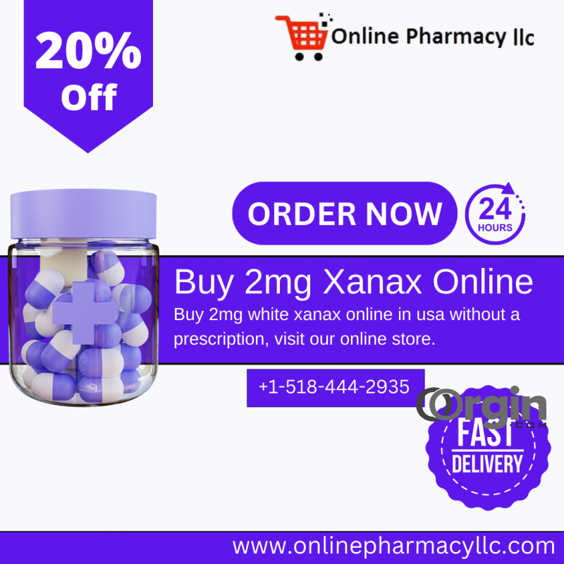 Get 2mg white Xanax Pills online in USA From Online Pharmacy LLC.