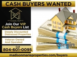 Cash Buyers Wanted-Cheap Distressed / Fixer Upper Houses in Richmond