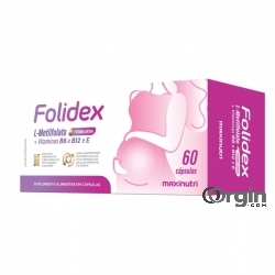 Folidex Methylfolate 420mcg g + Vitamins B6-B12-E 60 Capsules