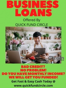 BUSINESS & PERSONAL LOANS AVAILABLE – BY PRIVATE LENDERS. BAD CREDIT? 