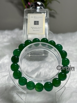 Dazzling Gold and Diamonds Green Jade Bracelets